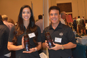 Chelsey Walton, Sales Representative, Black Infusions and Michael Davidson, CEO, Black Fig Vodka.