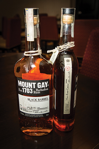 Mount Gay Rum. Chapter members tasted different varieties of the rum, learned about the characteristics of each, and the distilling process.