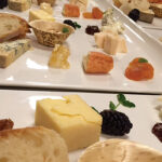 Selections of pairings and cheeses.