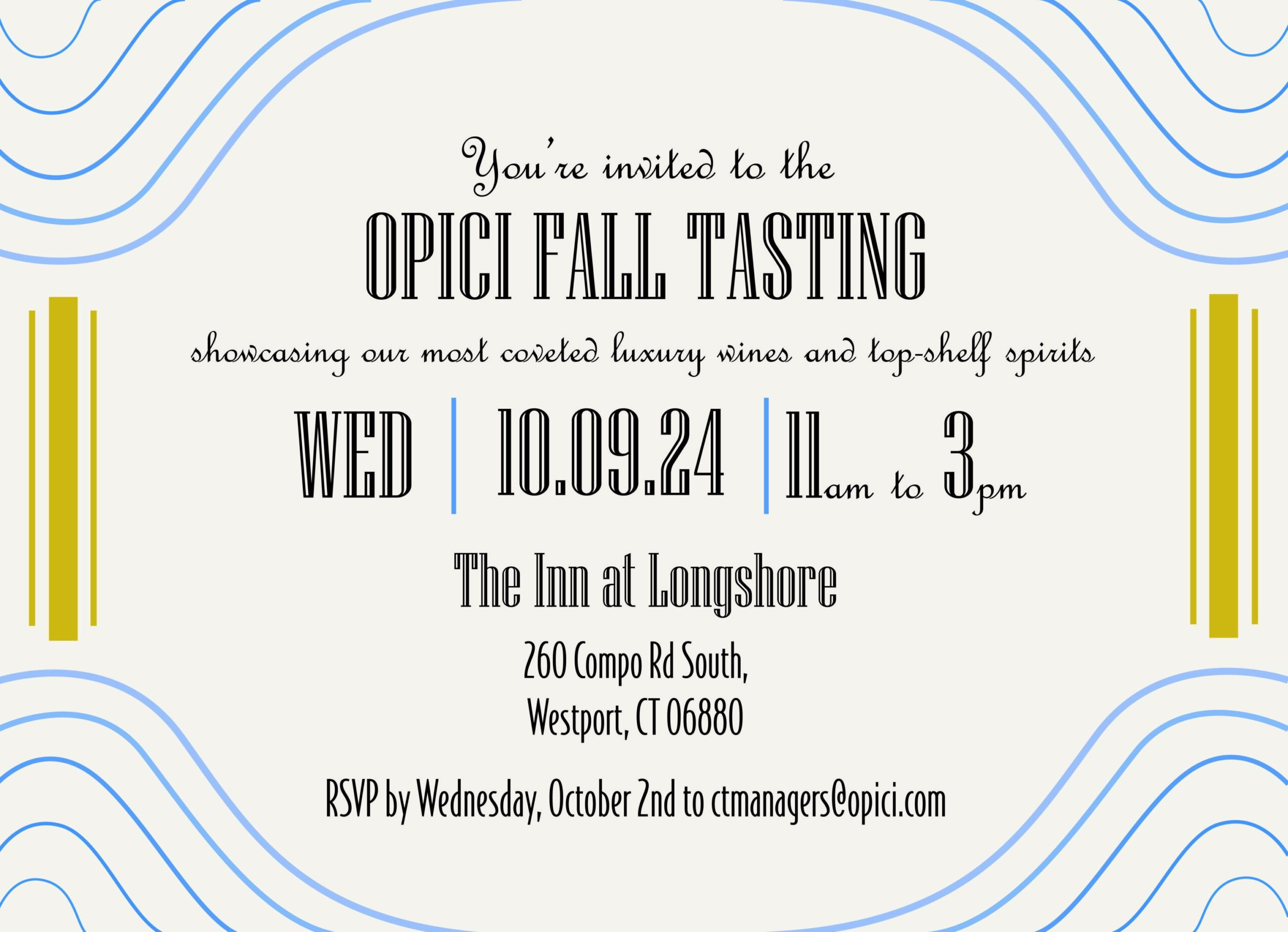 Oct. 9, 2024: Opici Fall Portfolio Tasting (Trade Only)
