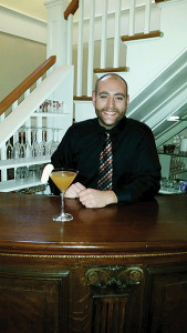 Olive Tree Restaurant's Chris Briglia and the Caramel Appletini.