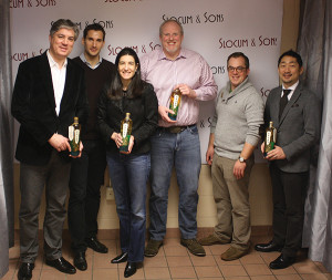 Arnaud Brachet, President of Pavan Liqueur de France; Area Manager, Pavan Liqueur de France; Wendy Eber, President, Slocum & Sons; John Slocum, Executive Vice President and General Manager, Slocum & Sons; Alex Meier-Tomkins, Spirits Manager, Slocum & Sons; and Toshi “TJ” Kumakura, Chief Executive Officer of Suntory USA Inc. and Pavan’s importer. 