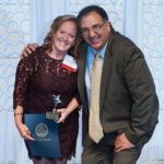Bartender of the Year Kerri Lynn Handrigan of Champlin’s Seafood Deck with Sculos.