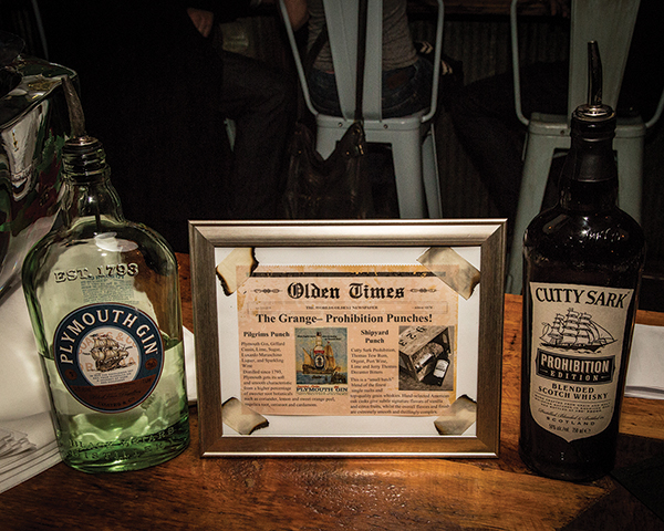 The Grange's spirit display.