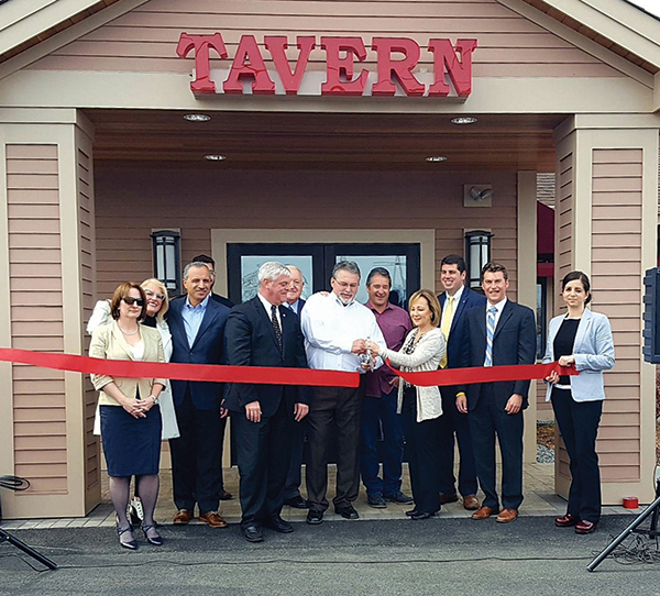 A ribbon cutting ceremony in April officially opened the new tavern.