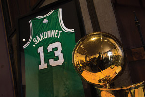 The custom jersey that Carolyn’s Sakonnet Vineyard received.