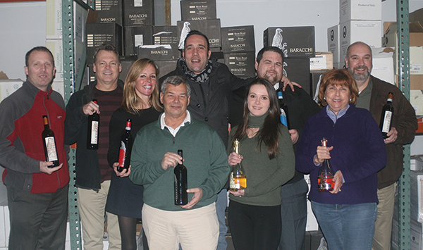 All from Cellar Fine Wines unless noted: Rich Veilleux, Sales Manager; Andrew Clas, Fairfield County Rep; Whitney Mitchell Algieri, New Haven County Rep; George Carabetta, Operations Manager; Benedetto Baracchi, Winemaker, Baracchi Winery; Anna Dziedzik, Middlesex and Hartford Counties Rep; Andy Fredericksen, Craft Beer Manager; Janeen Carabetta, Marketing Manager; Jeff Sharp, Hartford and Litchfield Counties Rep.