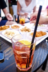 cocktail on table