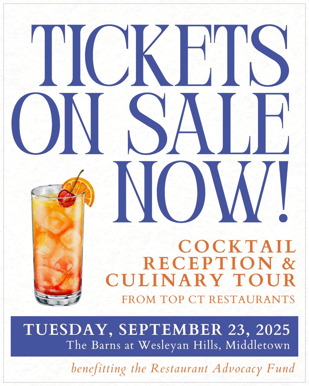 Sept. 23, 2025: CRA Cocktail Reception & Culinary Tour