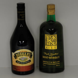 Duggans Irish Cream Liqueur and Kern Triple Distilled Blended Irish Whiskey.