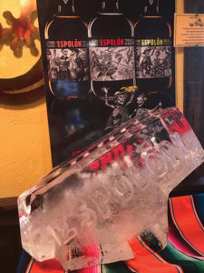 An Espolón Tequila ice luge was featured at the event.