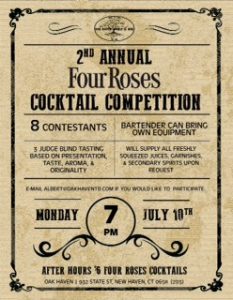 Four Roses Cocktail Competition @ Oak Haven Table & Bar