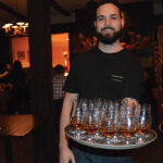 Keven Anderson, Server, J. Timothy’s with samples of J. Timothy’s Old Forester Single Barrel neat.