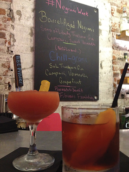 A sampling of cocktails served at New Harvest Coffee & Spirits in Providence.