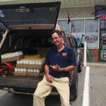 Pete Lanouette of Newport Storm Brewery at Bristol Liquors in Bristol on June 23.