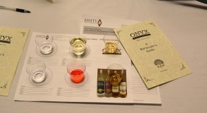 The Onyx tasting line up.
