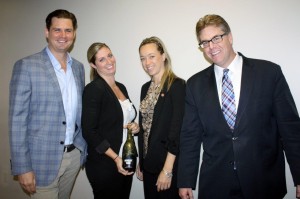 Shown left to right: George “Hutch” Hutchinson, Regional Manager, Pernod Ricard; Jackie Blau, CT On Premise Market Manager, Pernod Ricard; Amanda Demers, CT Off Premise Market Manager, Pernod Ricard; and Mike Evans, On Premise Sales Director, CDI.