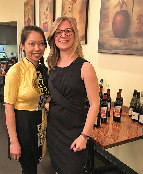 Chu Ngo, Co-owner, Lan Chi’s Vietnamese Restaurant and Alycia Sandmeier, Sales Representative, Slocum & Sons.