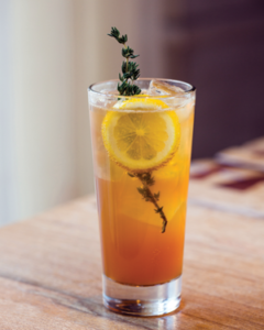 Sweet Texas Tea at CBD Provisions in Dallas combines housemade black tea syrup with bourbon, lemon, bitters and mint.
