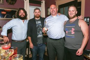 The event judges during the sixth competition at Little River Restoratives included Chris Munk, Craft Spirits Specialist, Eder Bros.; Anthony DeVito, Max Amore; Jeff Conelius, Craft Spirits Specialist, Allan S. Goodman; Dan Rek, Elm City Social. 