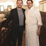 Casenave with Chef Dan Magill, Arethusa al tavolo.