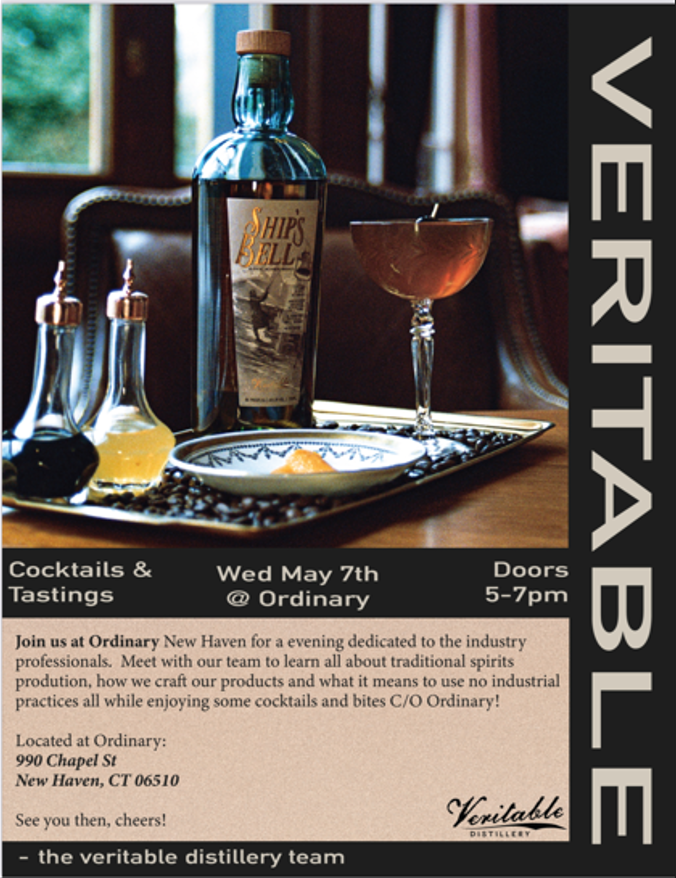 May 7, 2025: Veritable Distillery Tasting (Trade Only)
