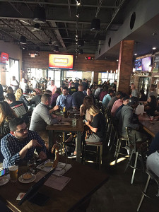 The crowd at World of Beer grand opening.